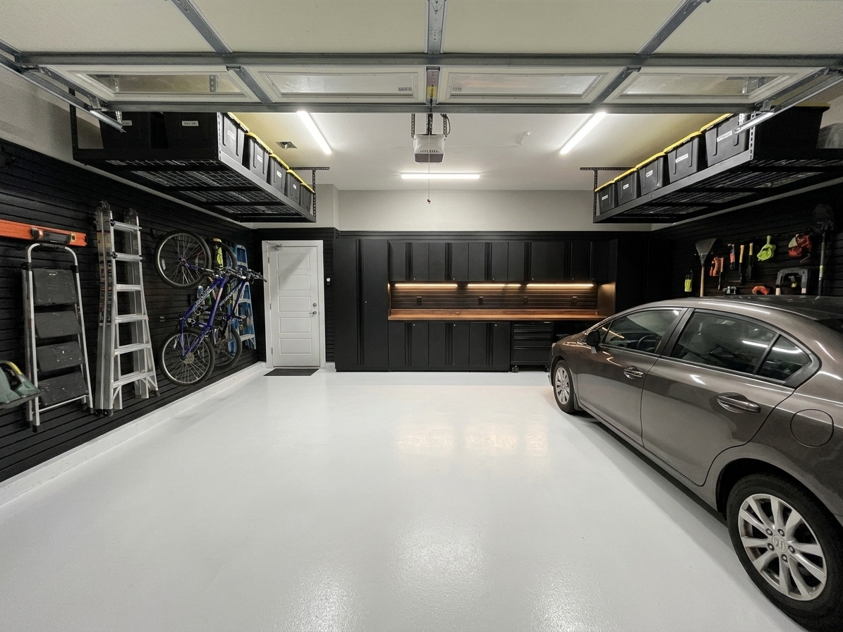 An Austin garage after a GABS transformation